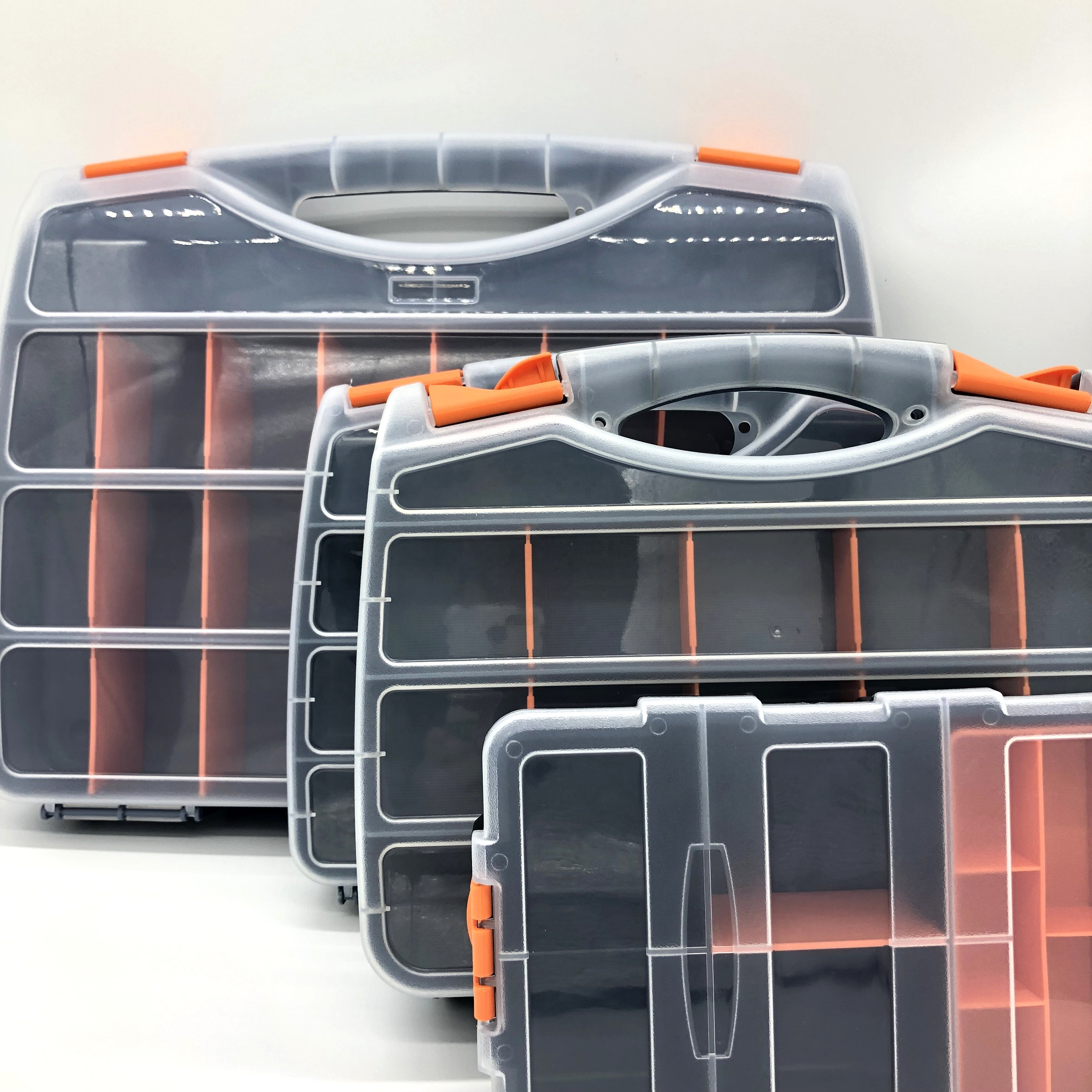 Supplier direct sell two-sided plastic parts storage tool box
