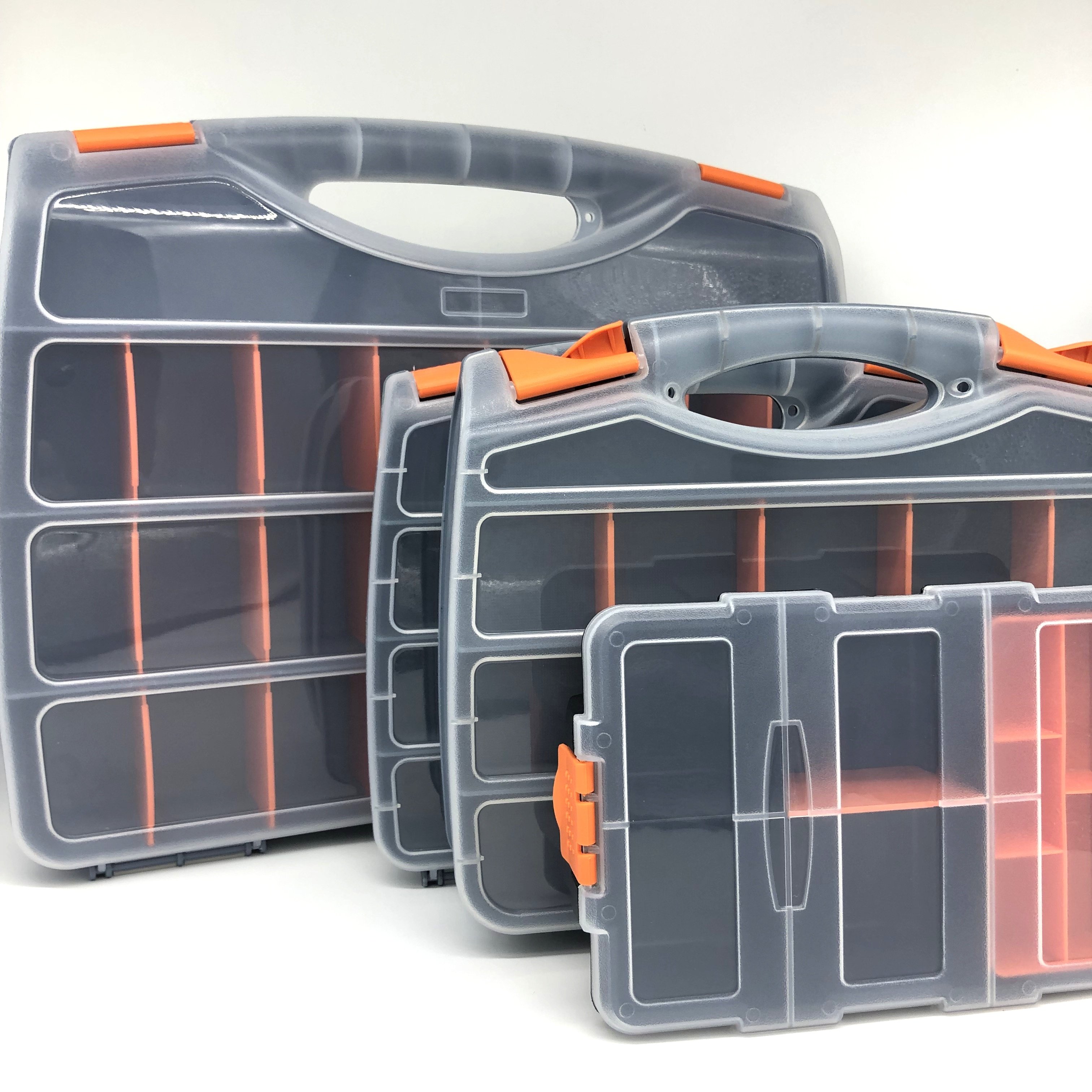 Supplier direct sell two-sided plastic parts storage tool box
