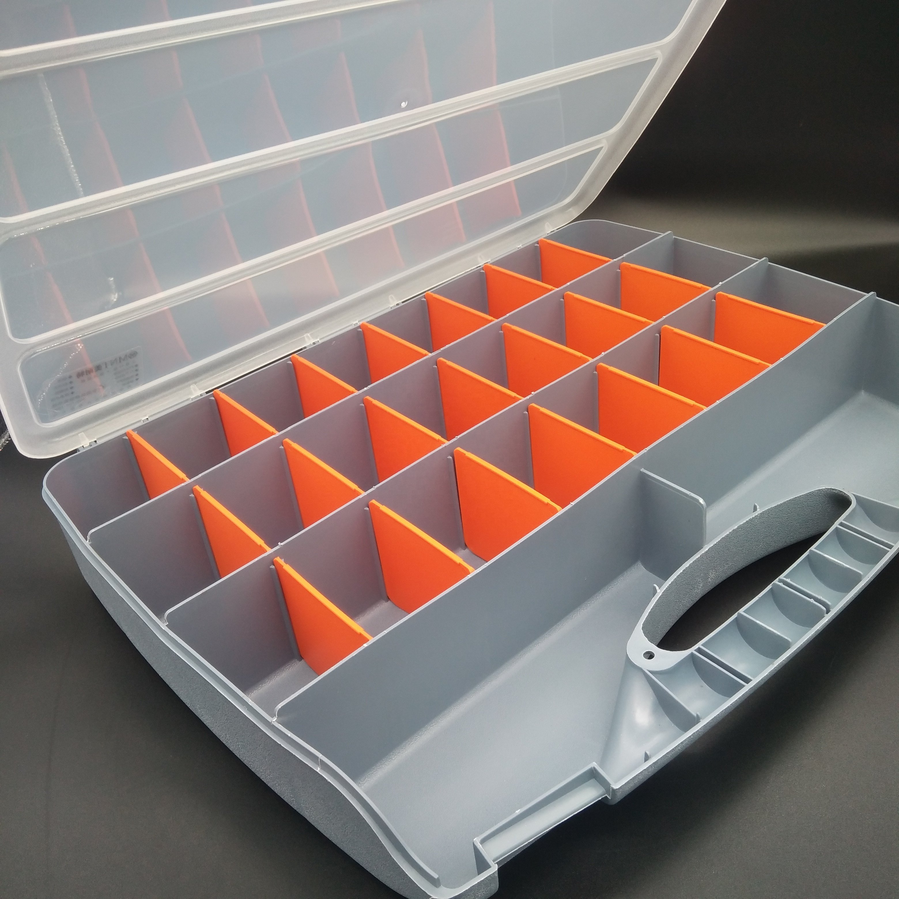 Supplier direct sell two-sided plastic parts storage tool box