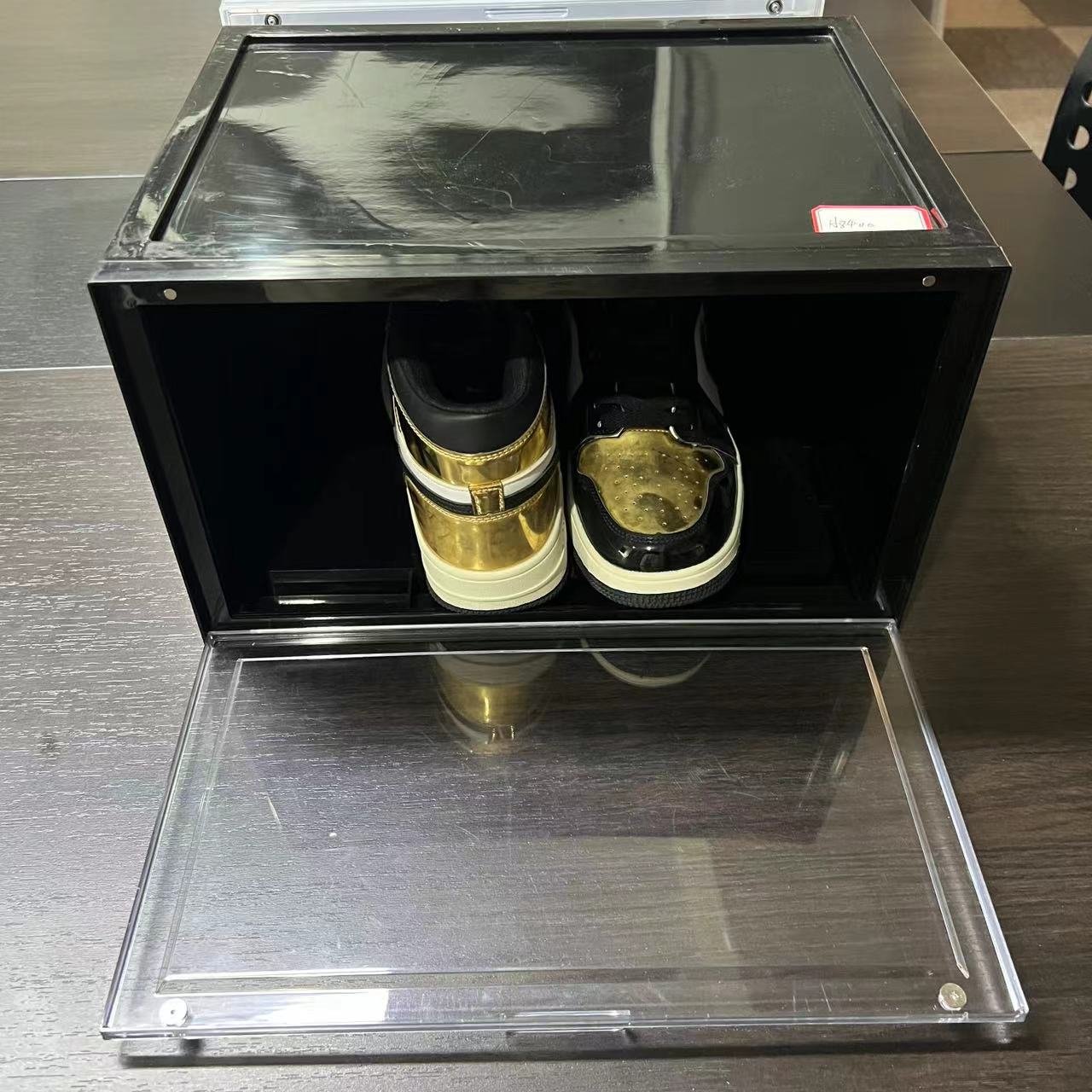 Sports Shoe Crates High Quality Big Rack Folding Shoe Storage Box With Lid