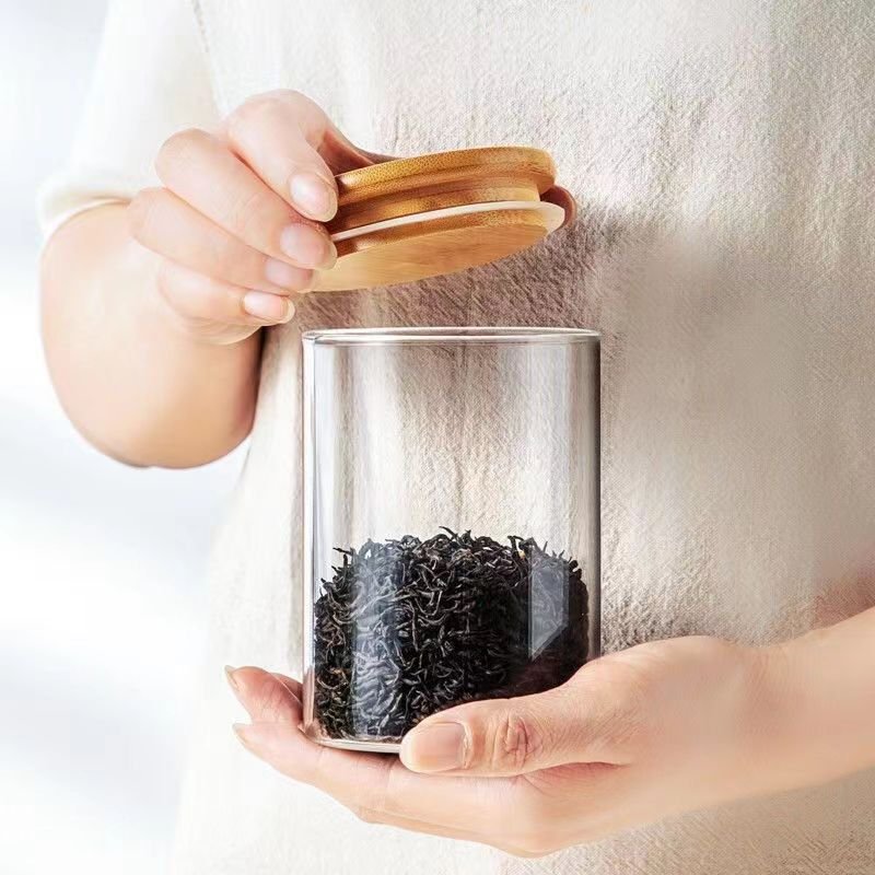YOLOWE HOME Logo-Licensed Glass Sealed Food Storage Containers Spice Jars for Kitchen Use and Party Occasions