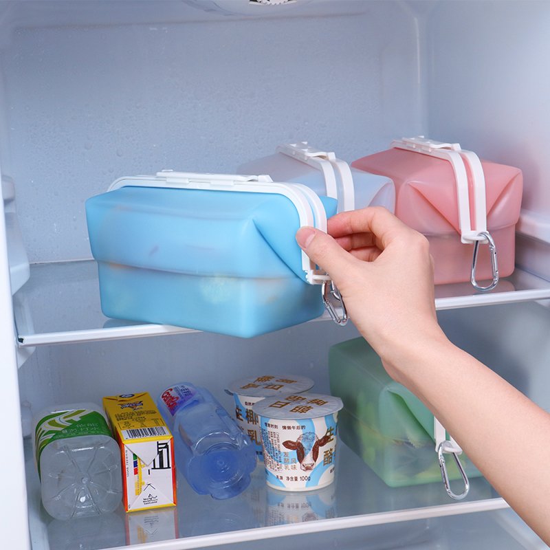 Multifunction Eco Friendly Kitchen Products Collapsible Food Grade Silicone Food Storage Freezer Bag Food Containers and Bags