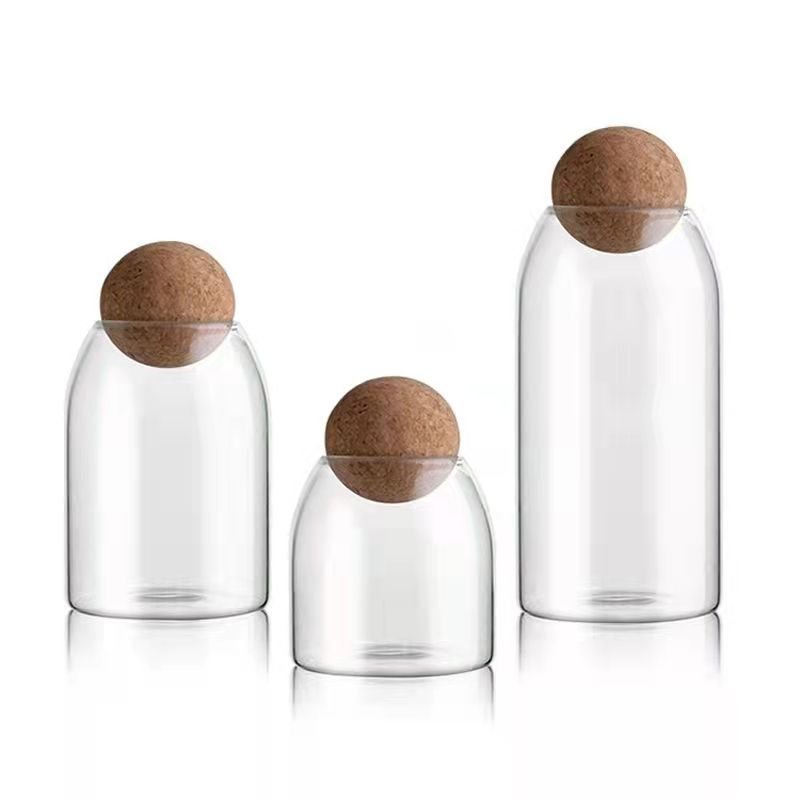 IFAN Airtight Food Storage Containers Glass Food Storage Containers Kitchen Organizer 500ml Glass Storage Containers
