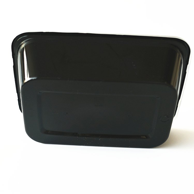 Quality Rectangular Black Takeaway Disposable Meal Prep Food Containers With Lids Microwave Disposable Plastic Food Container