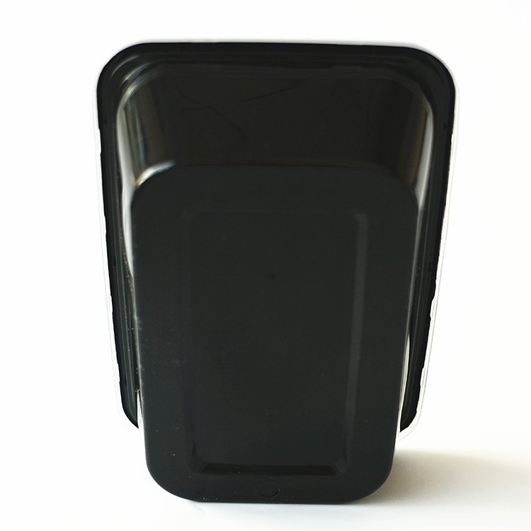 Quality Rectangular Black Takeaway Disposable Meal Prep Food Containers With Lids Microwave Disposable Plastic Food Container