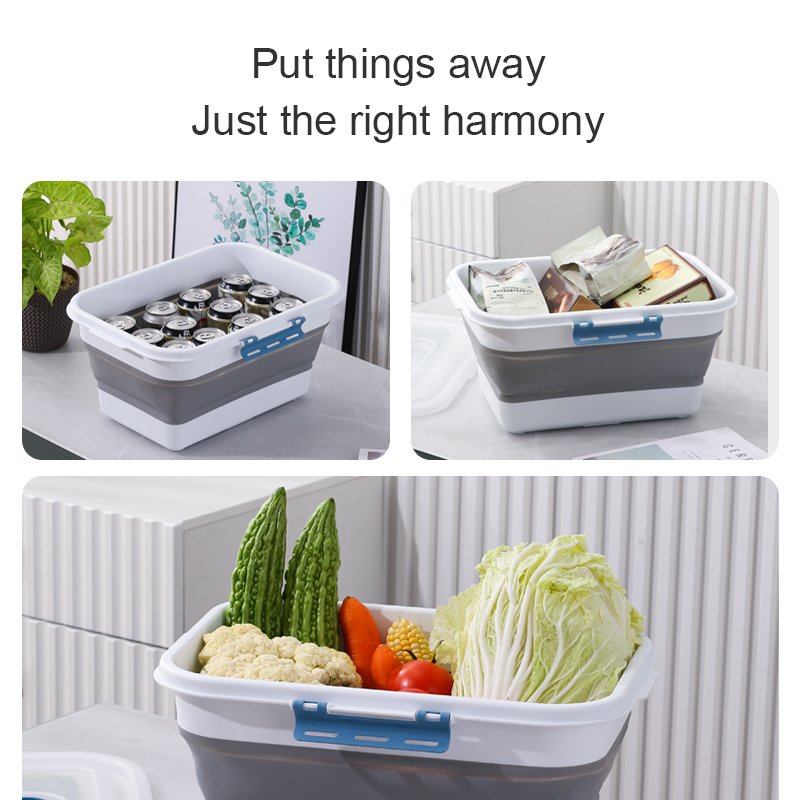 Large Storage Containers Collapsible Clear Storage Bin Plastic Toy Clothes Collapse Folding Foldable Storage Box With Lid