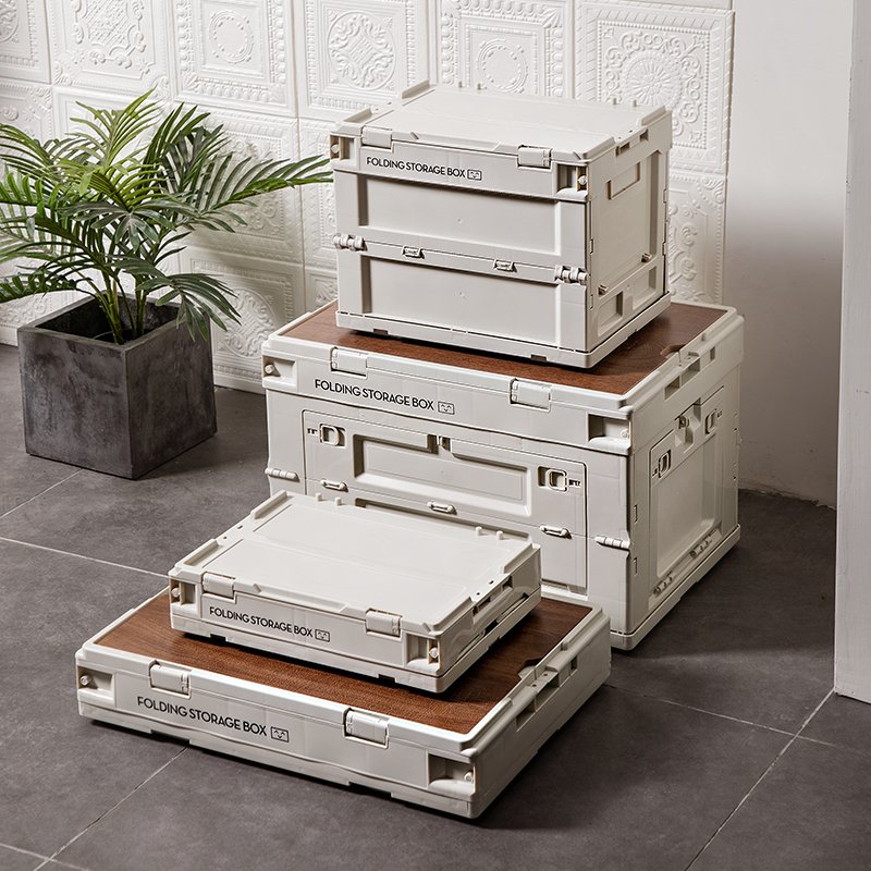 Industrial style household organizer collapsible foldable storage box