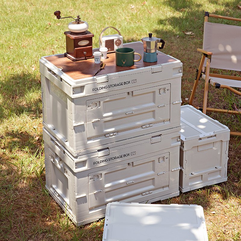 Industrial style household organizer collapsible foldable storage box
