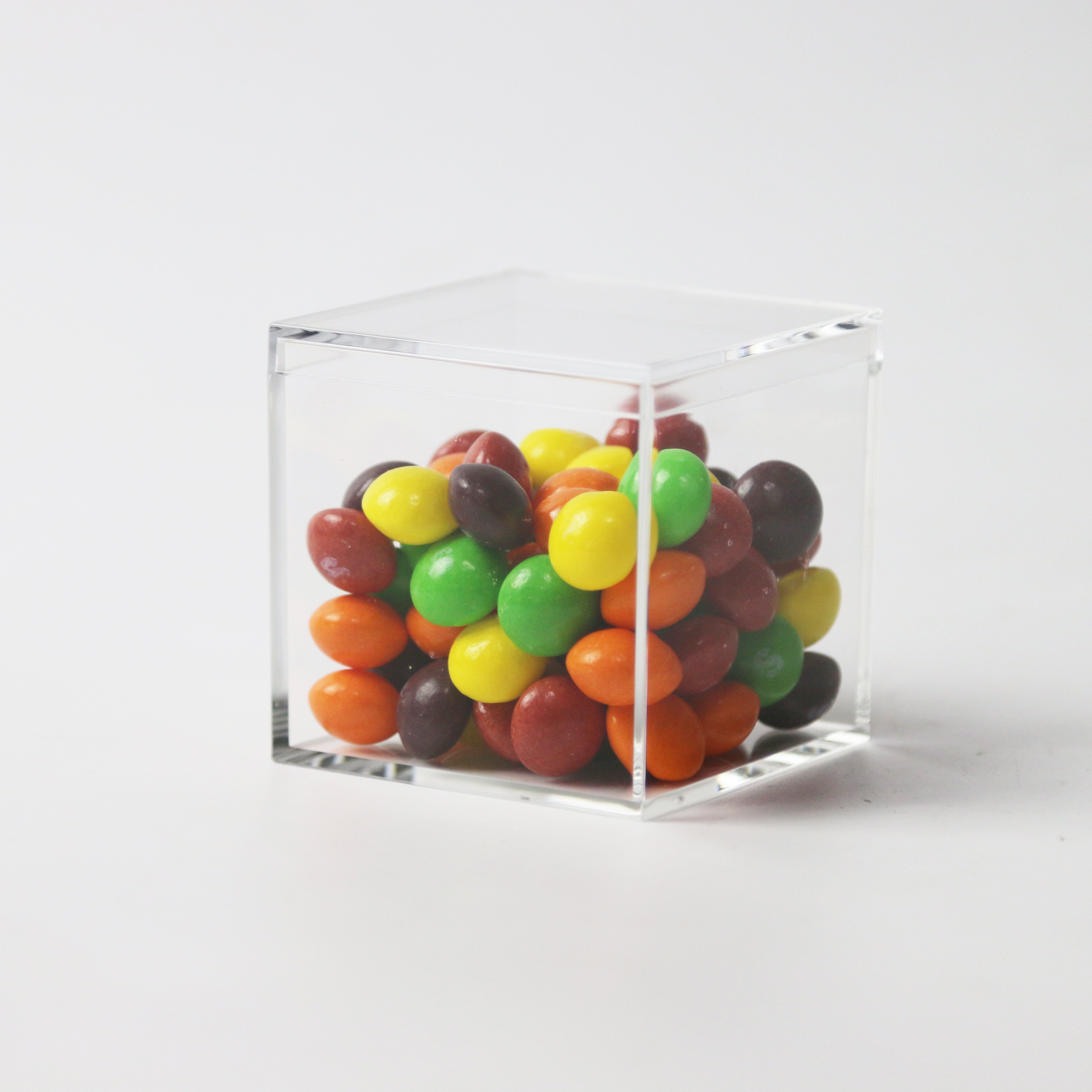 Food Grade Plastic Wedding Box Injection Molded Acrylic Candy Box