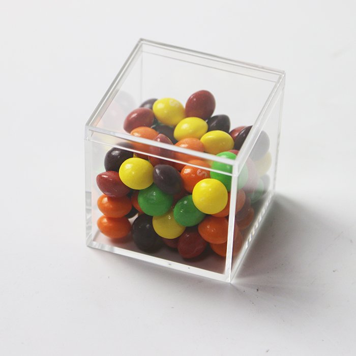 Food Grade Plastic Wedding Box Injection Molded Acrylic Candy Box