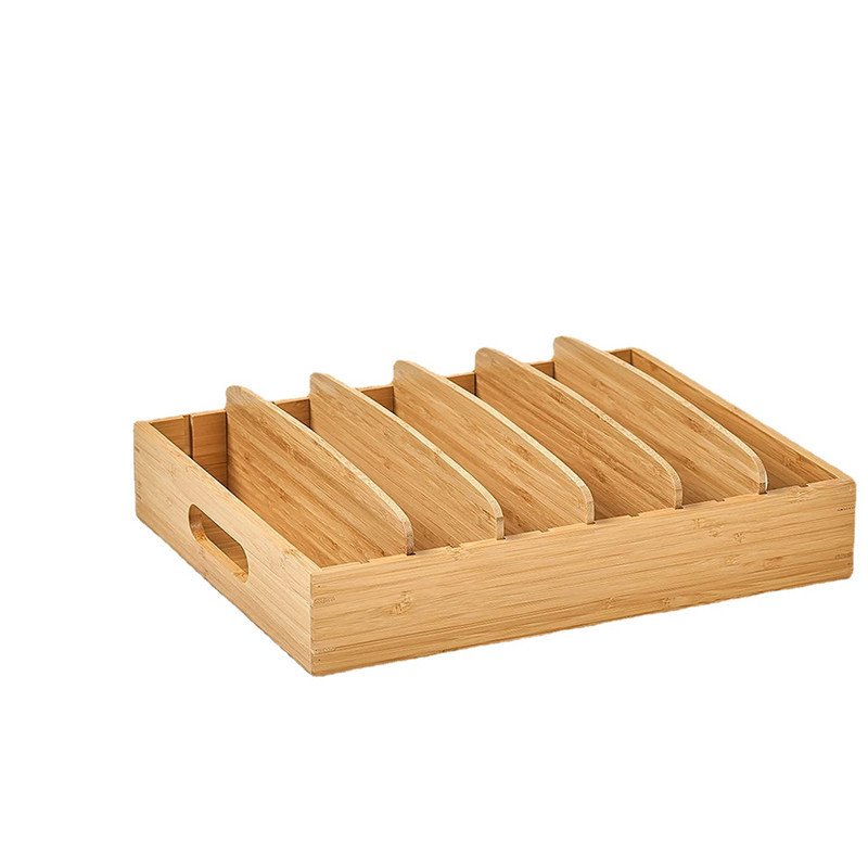 Factory Direct Selling Bamboo Kitchen Drawer Food Storage Box Tray Separator