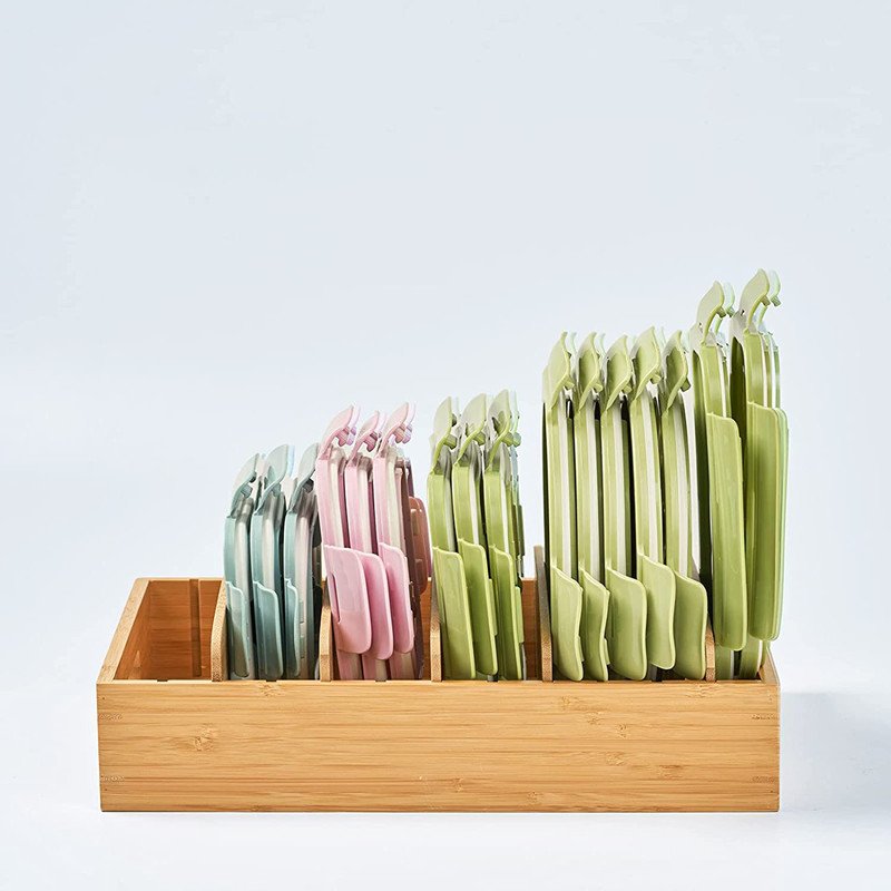Factory Direct Selling Bamboo Kitchen Drawer Food Storage Box Tray Separator