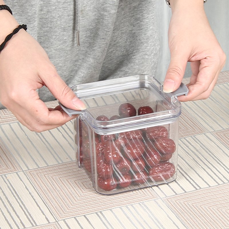 5pcs/set Kitchen Organizer Grains Beans PET Food Storage Jar Box Refrigerator Food Sealed Container Camping Plastic Container