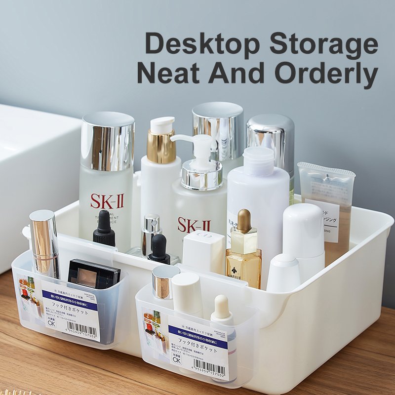 Transparent Stackable Plastic Food Storage Bins Refrigerator Organizer Wall mounted storage box