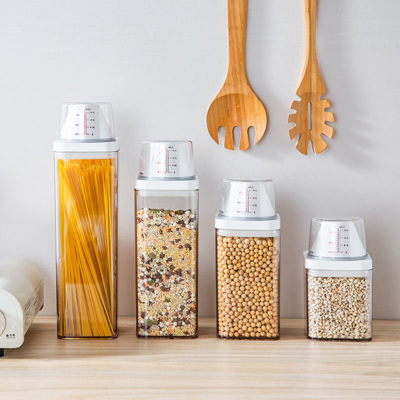 Easy-Pour Airtight Food Storage Containers Rice Sugar Nuts BPA-Free Cereal Food Storage Containers Plastic Containers
