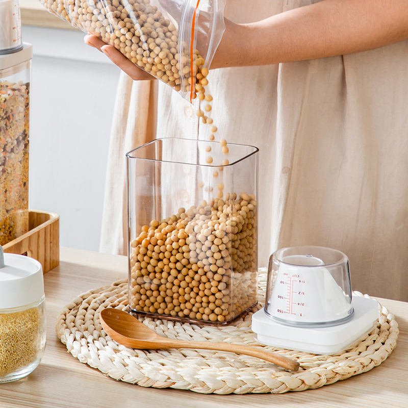 Easy-Pour Airtight Food Storage Containers Rice Sugar Nuts BPA-Free Cereal Food Storage Containers Plastic Containers