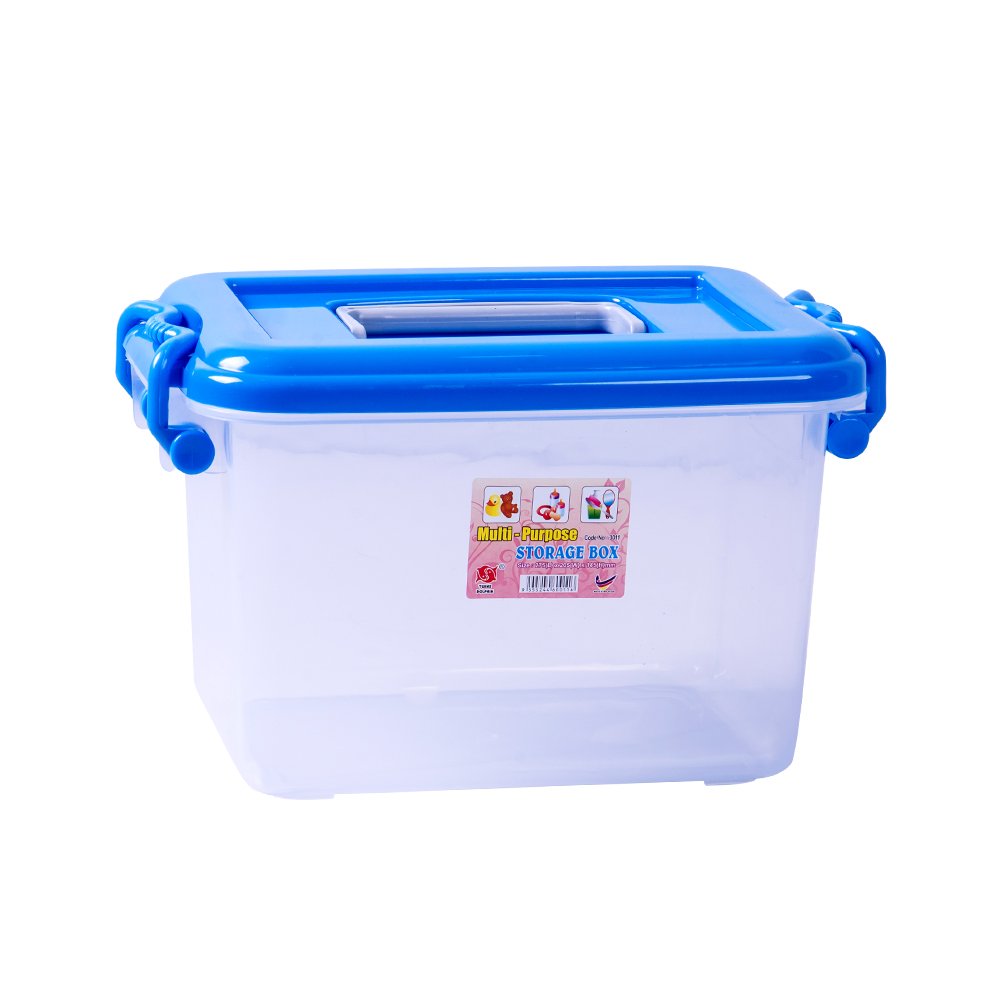 New Arrival Malaysia Exporter Home Usage Kitchen Storage Transparent Plastic Food Storage Boxes with Lock Simple Classic Style