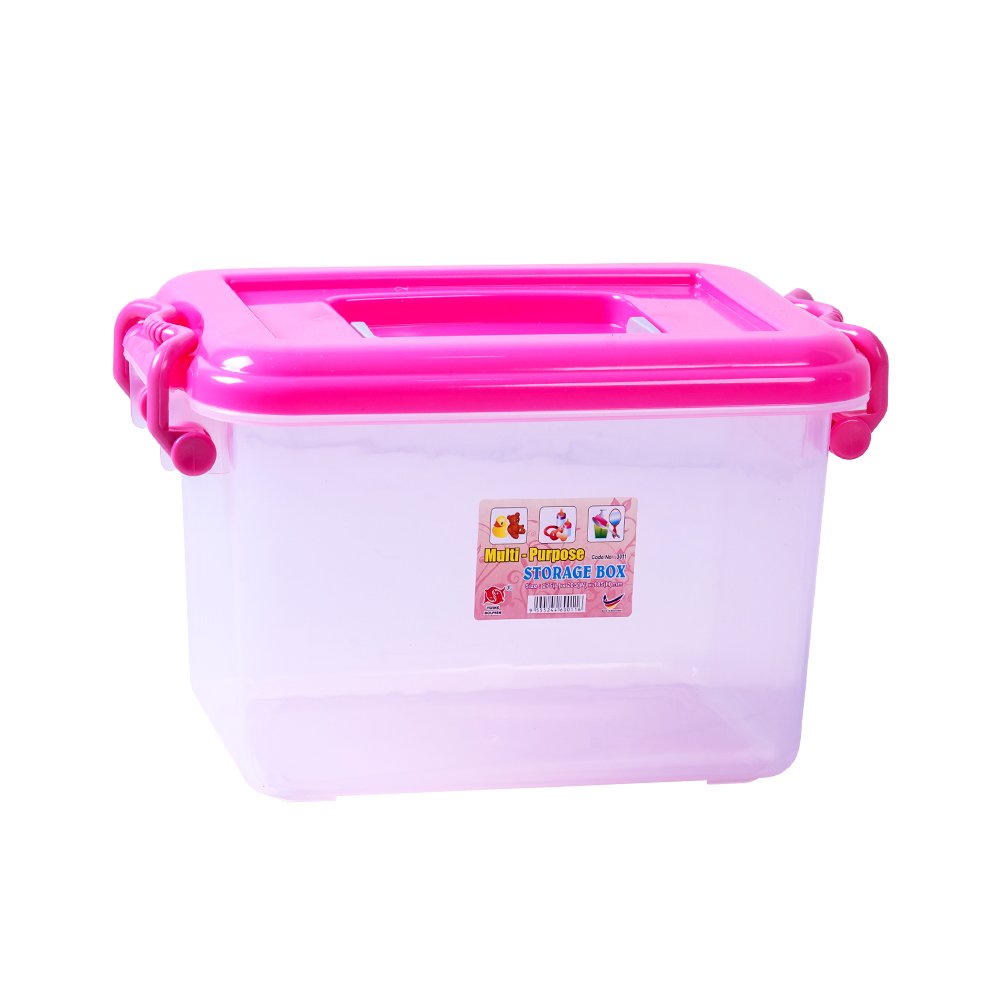 New Arrival Malaysia Exporter Home Usage Kitchen Storage Transparent Plastic Food Storage Boxes with Lock Simple Classic Style