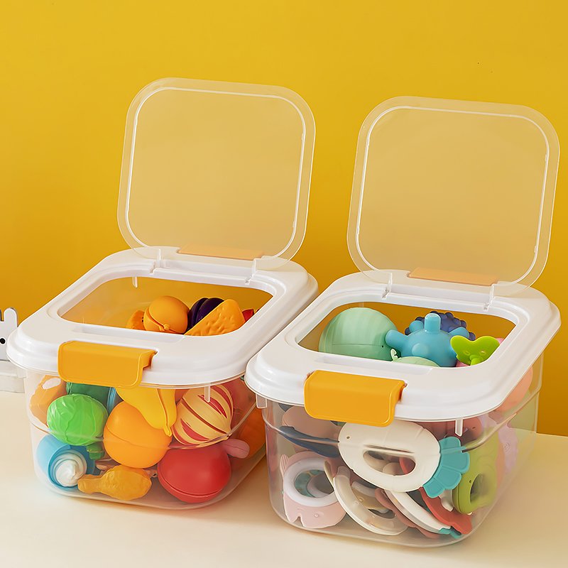Chinese Wholesale Price Stackable Transparent Children's Toy Storage Box&Bin Household Flip Storage Container