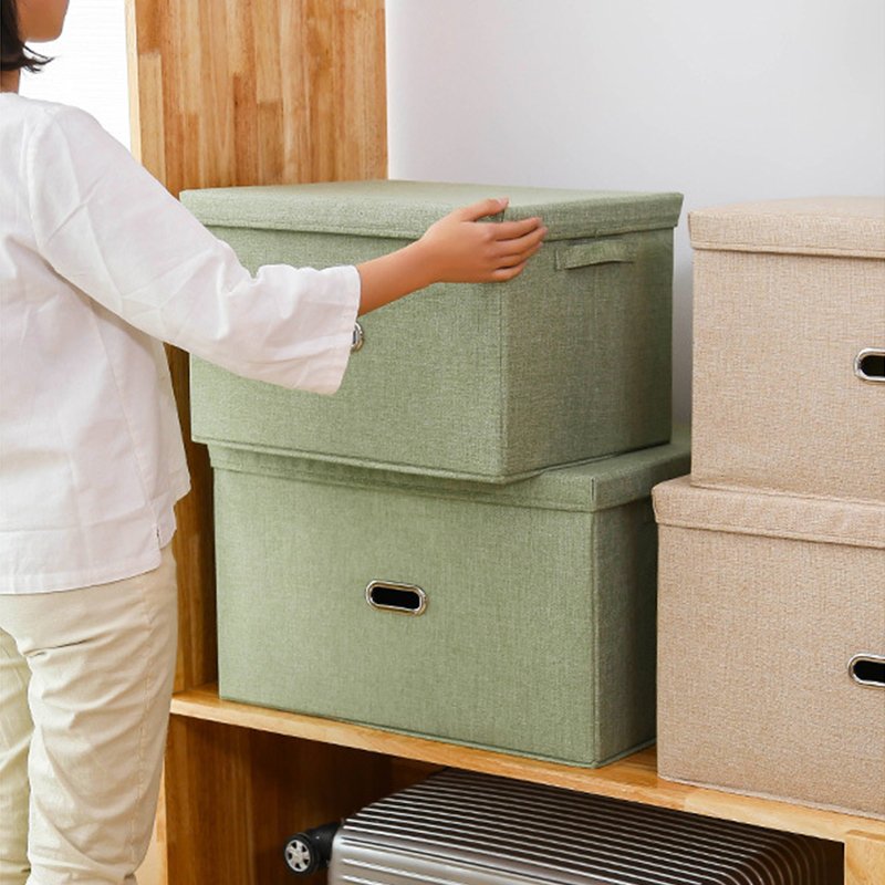Home large Dust And Humidity Foldable Wardrobe Toy Storage Box Clothes Quilts Organizer Box With Lid