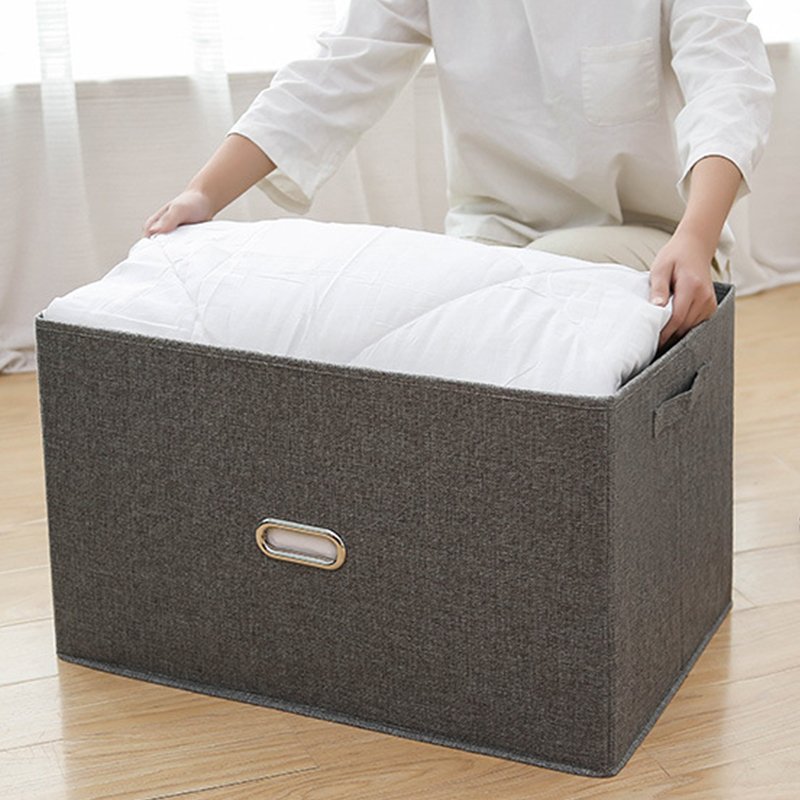 Home large Dust And Humidity Foldable Wardrobe Toy Storage Box Clothes Quilts Organizer Box With Lid
