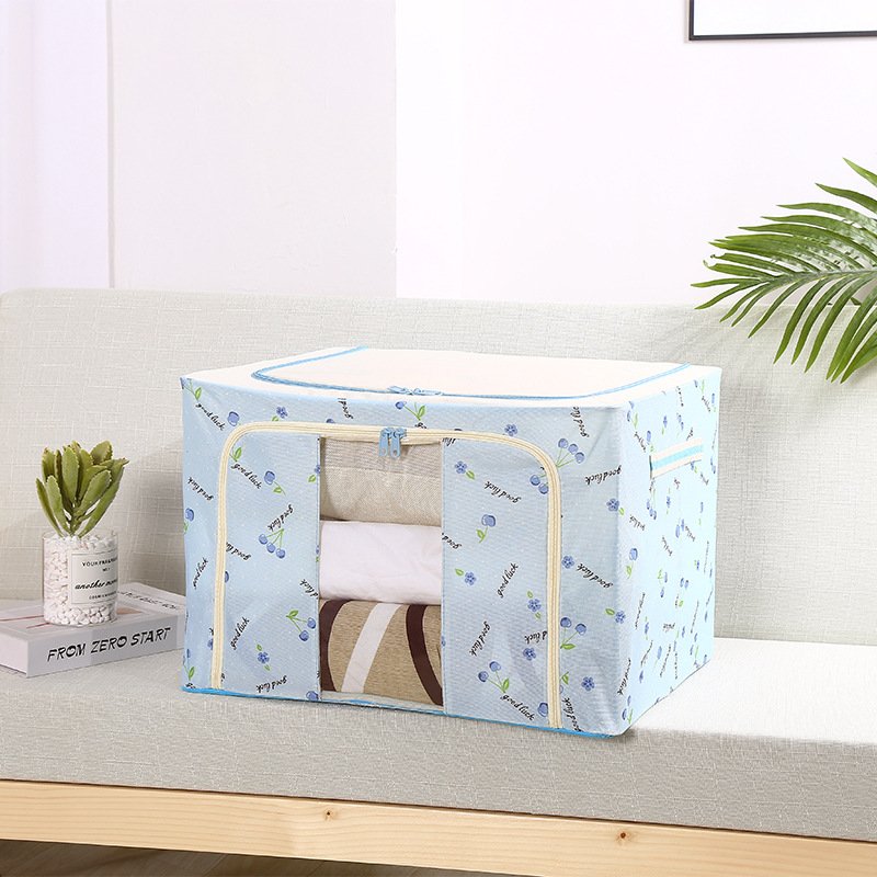KUYUE The New Steel Frame Box Finishing Box Bernard Box Dustproof Oxford Cloth Modern Can Be Large Folding Flower Foldable Red