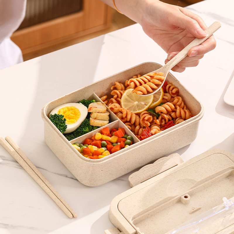 Original Factory Food Grade Plastic Eco-friendly Bento Boxes For Adults Bento Lunch Box Kids With Free Cutlery Set