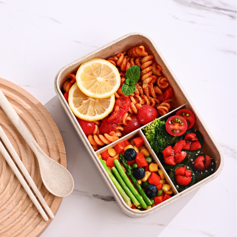 Original Factory Food Grade Plastic Eco-friendly Bento Boxes For Adults Bento Lunch Box Kids With Free Cutlery Set