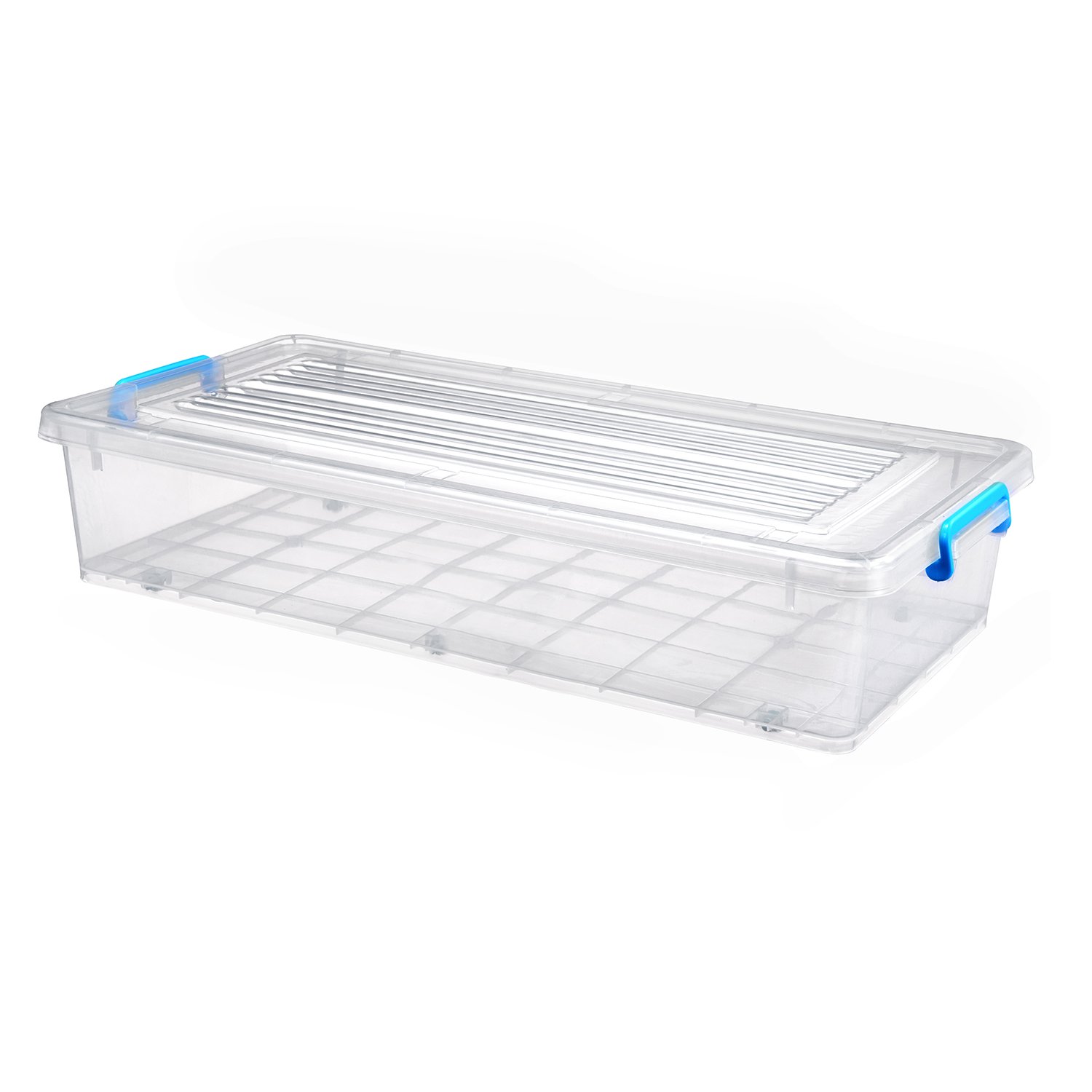 Clear Transparent Plastic Storage Box With Lid 34L