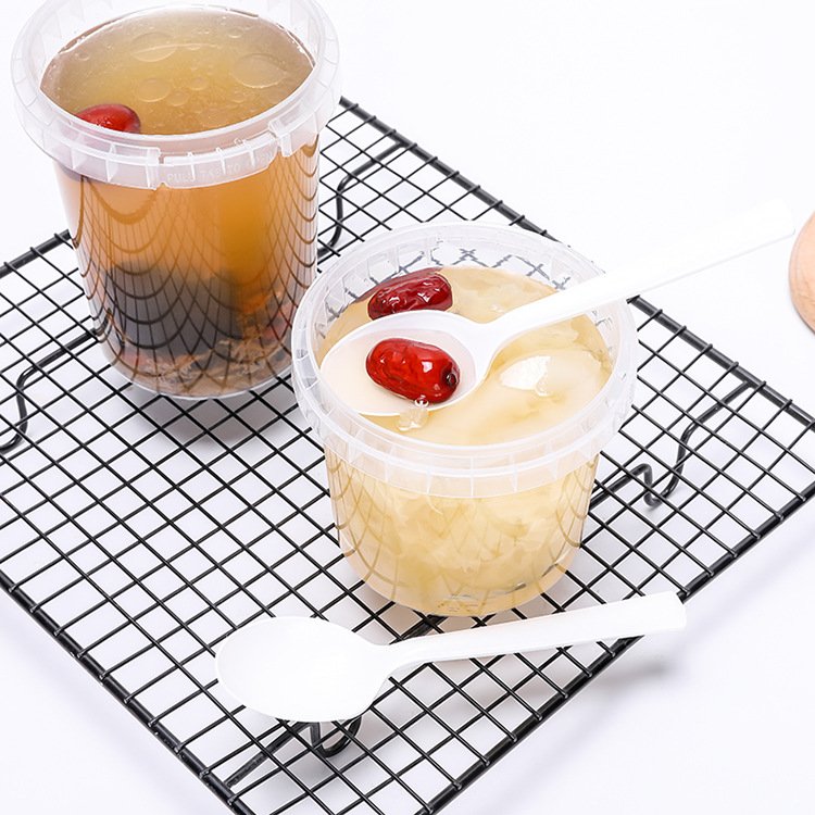 Popular Eco-Friendly Grains and Beans Transparent Plastic Food Storage Container Sauce Cups in North America