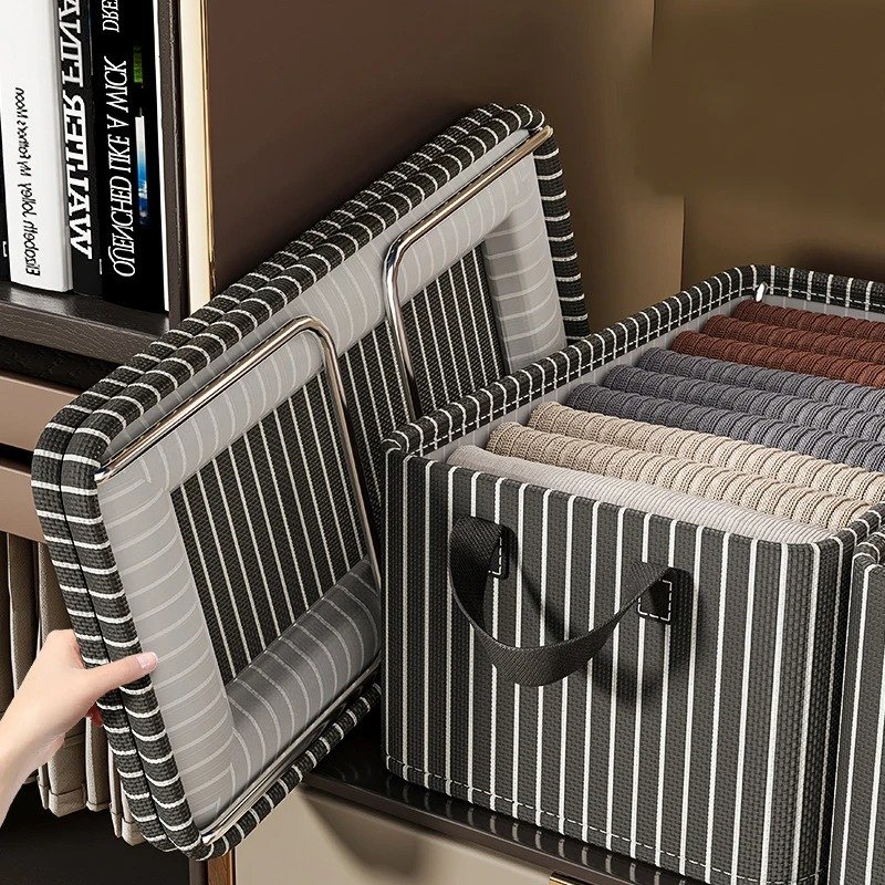 Large Capacity Clothing Bin Household Wardrobe Organizer Non-Woven Foldable closet organizer Storage Box