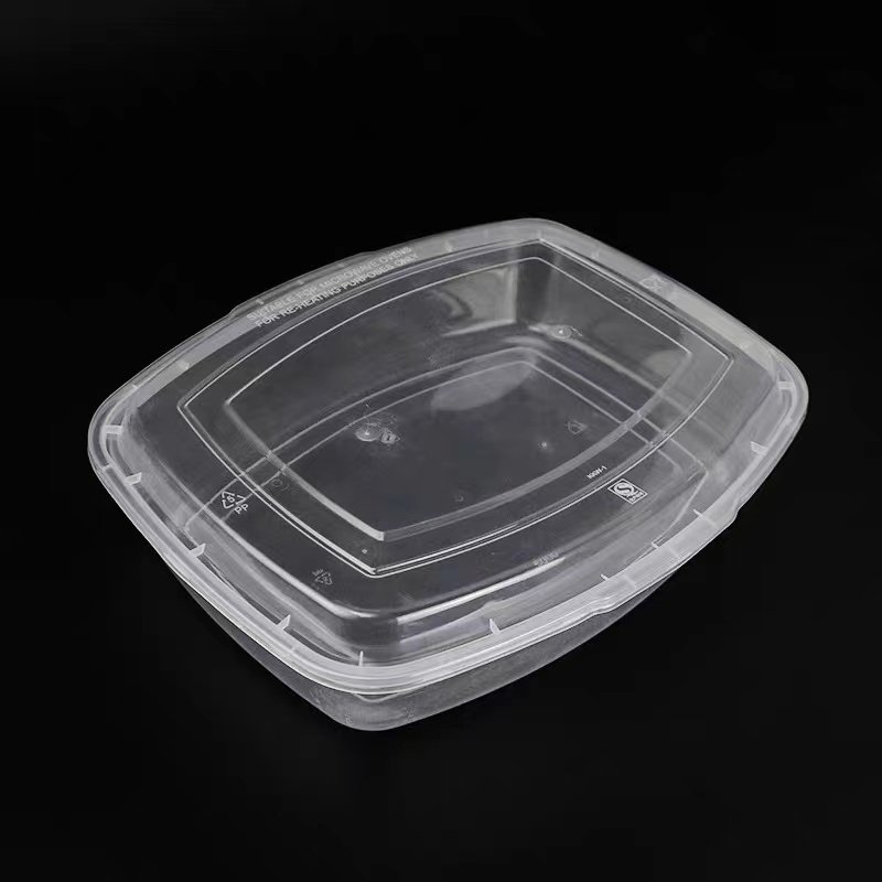 2024 New Trade Microsafe Food Storage Plastic Box with Lid 5100ml Huge Disposable Lunch Containers Seafood Basin