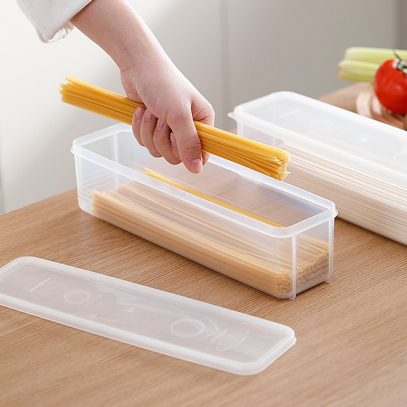 Kitchen Noodle Spaghetti Container Household Cereal Preservation Storage Box Spaghetti Box with Cover Kitchen Food Container