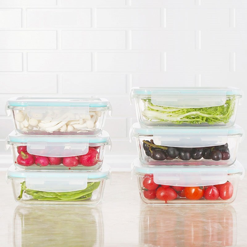 Glass Containers Storage Glass Food Box Container glass Food Box Container