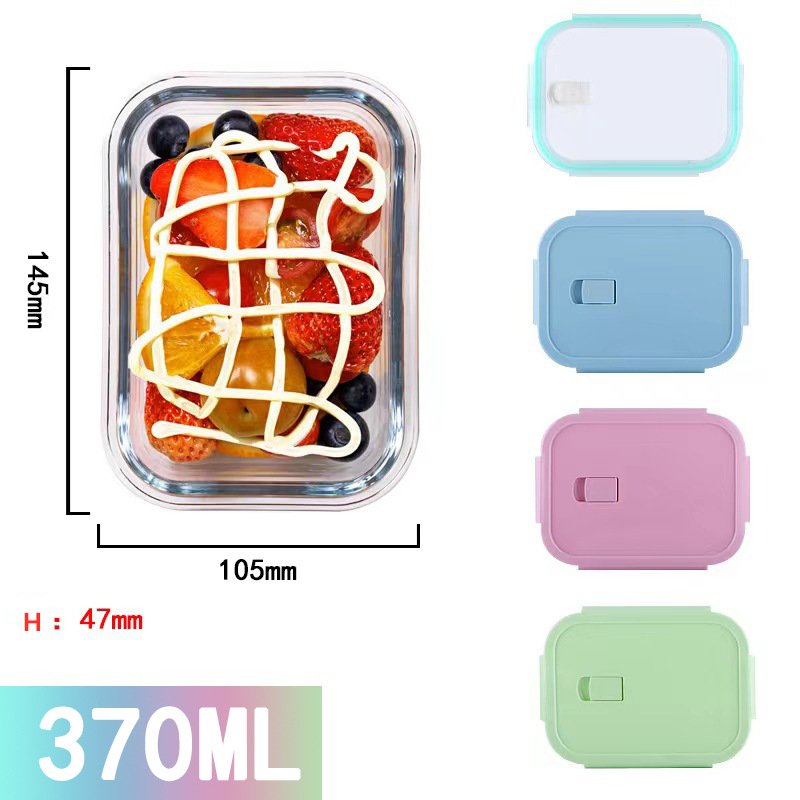 Heat Resistant Microwavable Glass Food Storage Containers Set Safe Refrigerator Storage Boxes Kitchen Food Containers