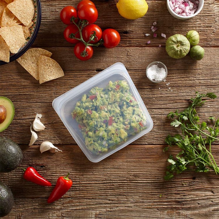 OEM&ODM Quality Leakproof Heat Resistant Reusable Food Grade Silicone Food Storage Bag For Keeping Food fresh