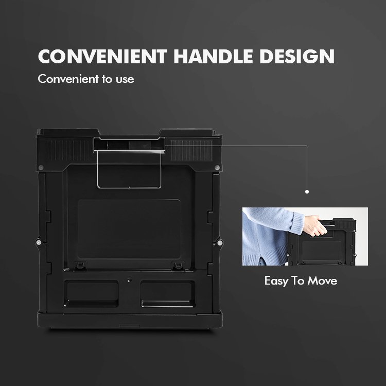 20L Large Capacity Camping Storage Box PP Plastic Folding Camping Box With Outdoor Courtyard Storage Car Box