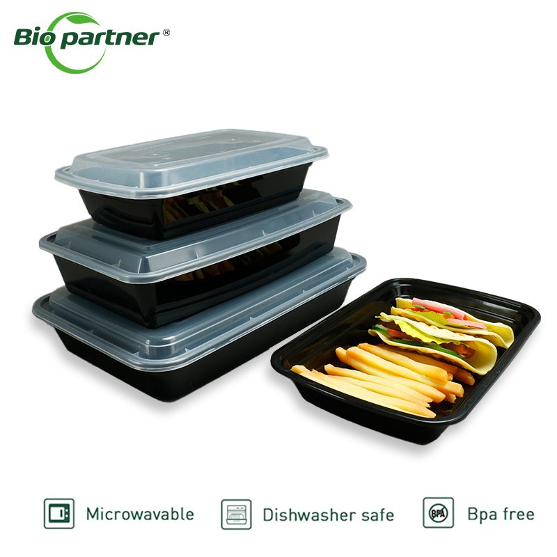 Microwave Plastic Disposable Plastic Lunch Disposable Food Containers Meal Prep Food Storage Containers With Dome Lid