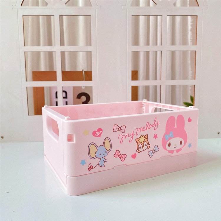 Stitch mini foldable girls accessories sundries box storage box