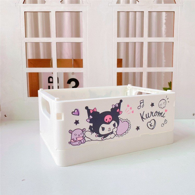 Stitch mini foldable girls accessories sundries box storage box