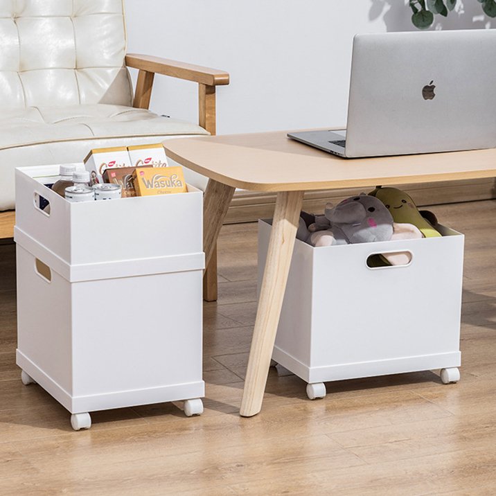 Storage Container Box Organization Storage Boxes & Bins Big Capacity Plastic CLASSIC with Rolling Wheels and Handle for Home