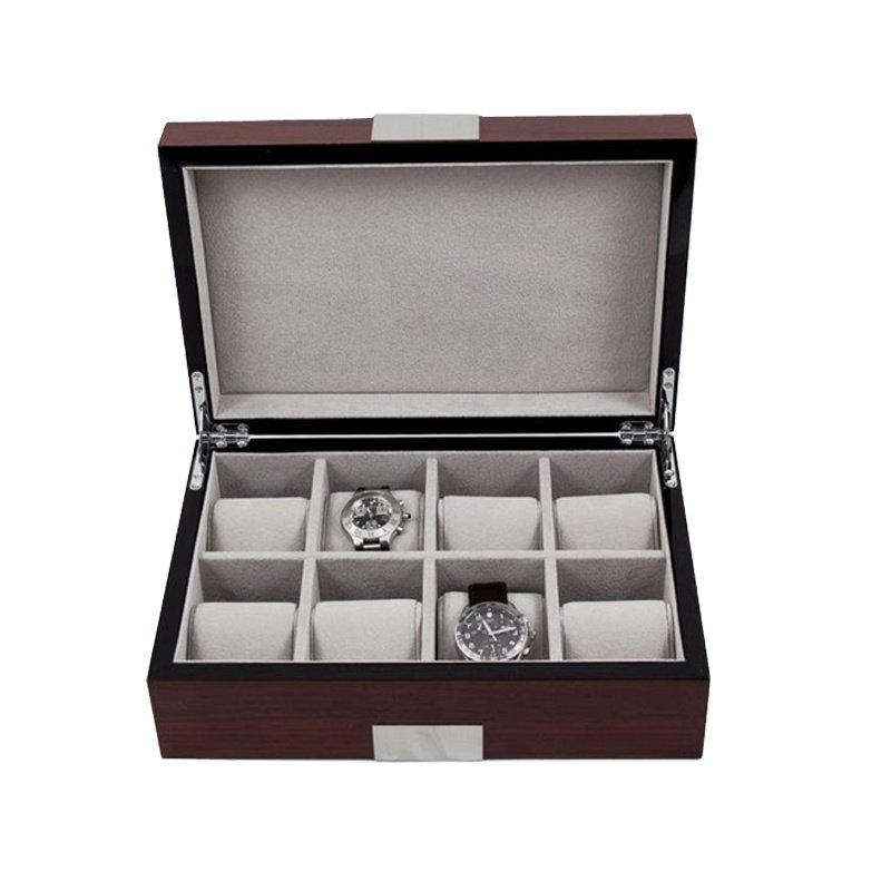 Luxury wooden watch box glossy executive series large Wood Watches display case 8 Slots Wood Watch Storage Box
