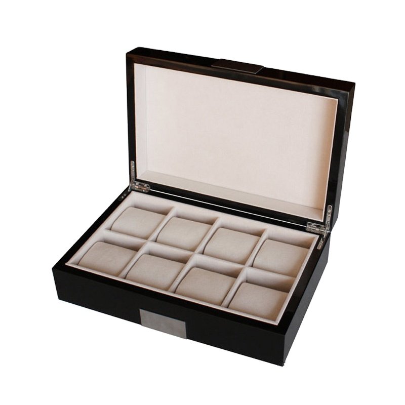 Luxury wooden watch box glossy executive series large Wood Watches display case 8 Slots Wood Watch Storage Box