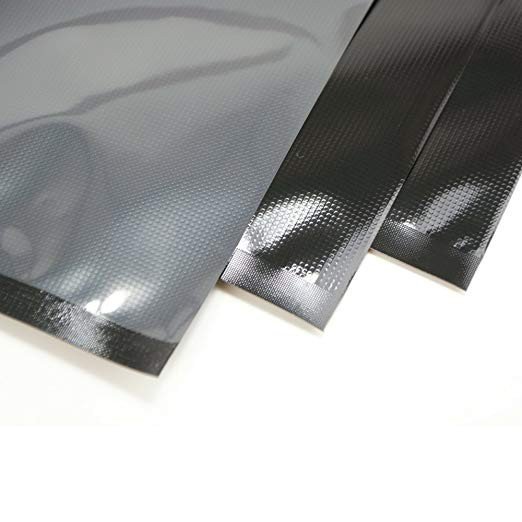 Food Grade Black Nylon Emboss Food Storage Vacuum Sealer Bags Black Vacuum Bag