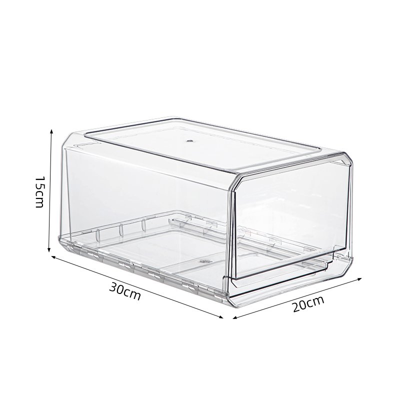 Refrigerator drawer storage box clear acrylic cosmetic storage container for bedroom and living room