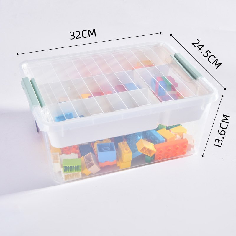 Custom Building Block Storage Box Toys Organizer Kids Box Stackable Block Case Container Desktop Stationary Holder