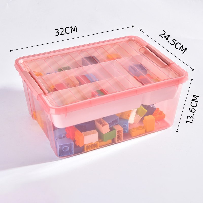 Custom Building Block Storage Box Toys Organizer Kids Box Stackable Block Case Container Desktop Stationary Holder