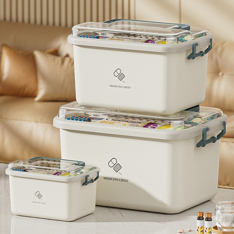 Factory Wholesale Hot Sales Plastic Medical Kit First-Aid First Aid Emergency Supply Empty Custom Bag Medicine Storage Box