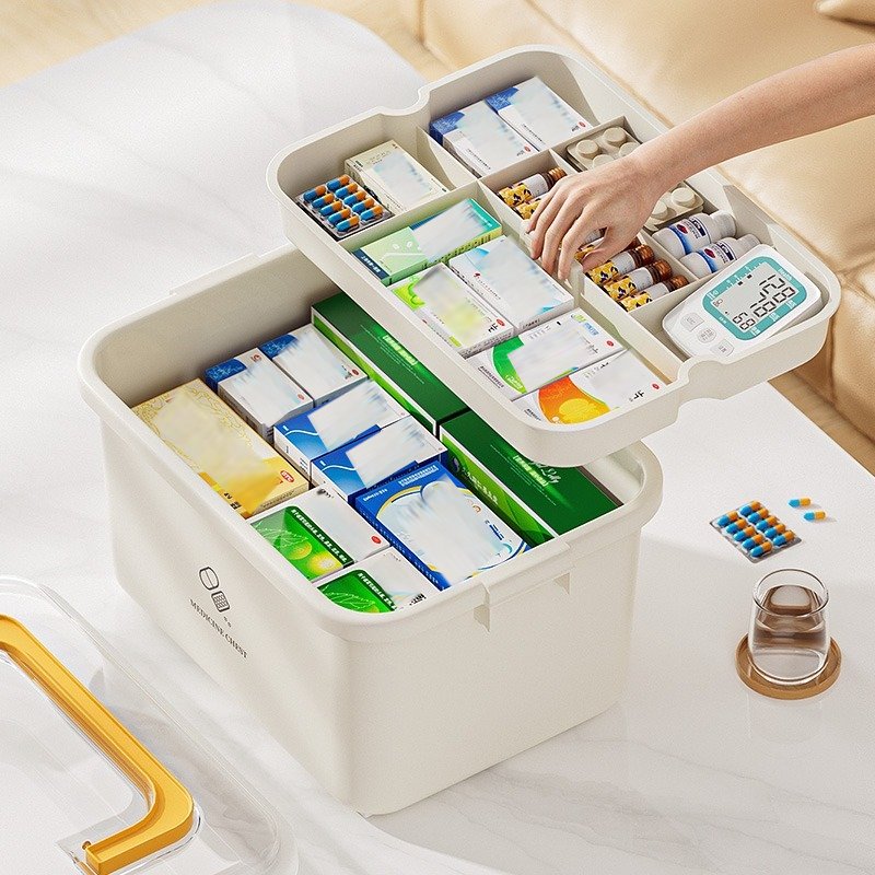 Factory Wholesale Hot Sales Plastic Medical Kit First-Aid First Aid Emergency Supply Empty Custom Bag Medicine Storage Box