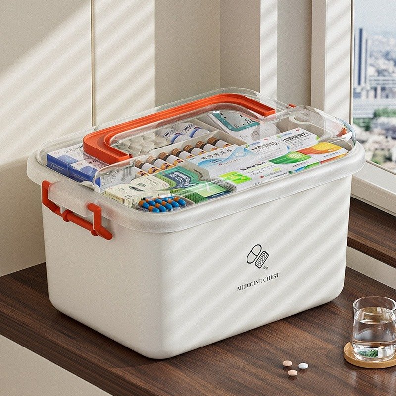 Factory Wholesale Hot Sales Plastic Medical Kit First-Aid First Aid Emergency Supply Empty Custom Bag Medicine Storage Box
